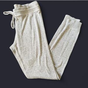 American Eagle Light Gray Heathered Jogger Pants